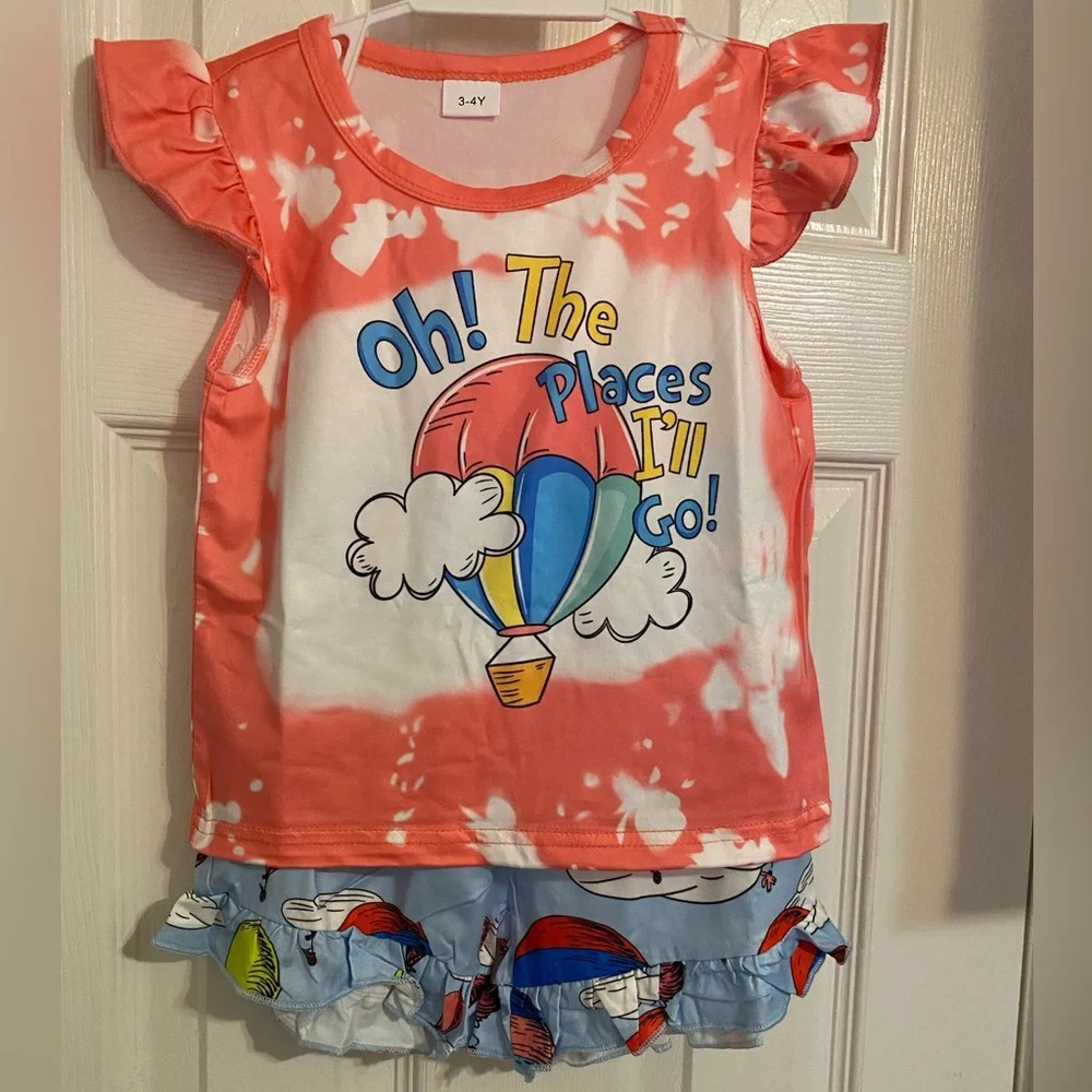New Boutique Dr Seuss Short Set
